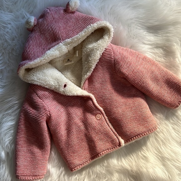 Babygirl plush teddy coat - Picture 1 of 4